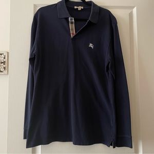 Men’s Burberry Long-Sleeve Polo SIZE L